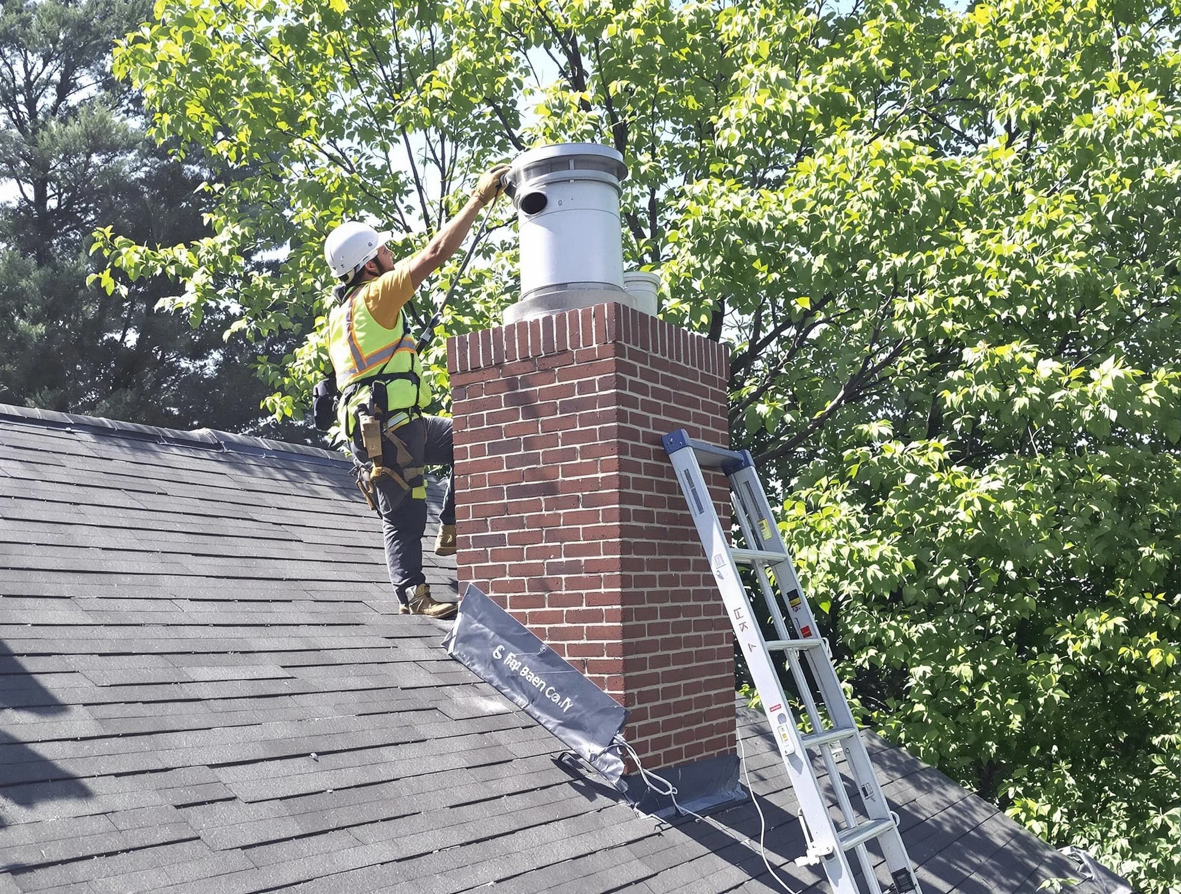 Chimney liner inspection by Del City Chimney Sweep in Del City, OK