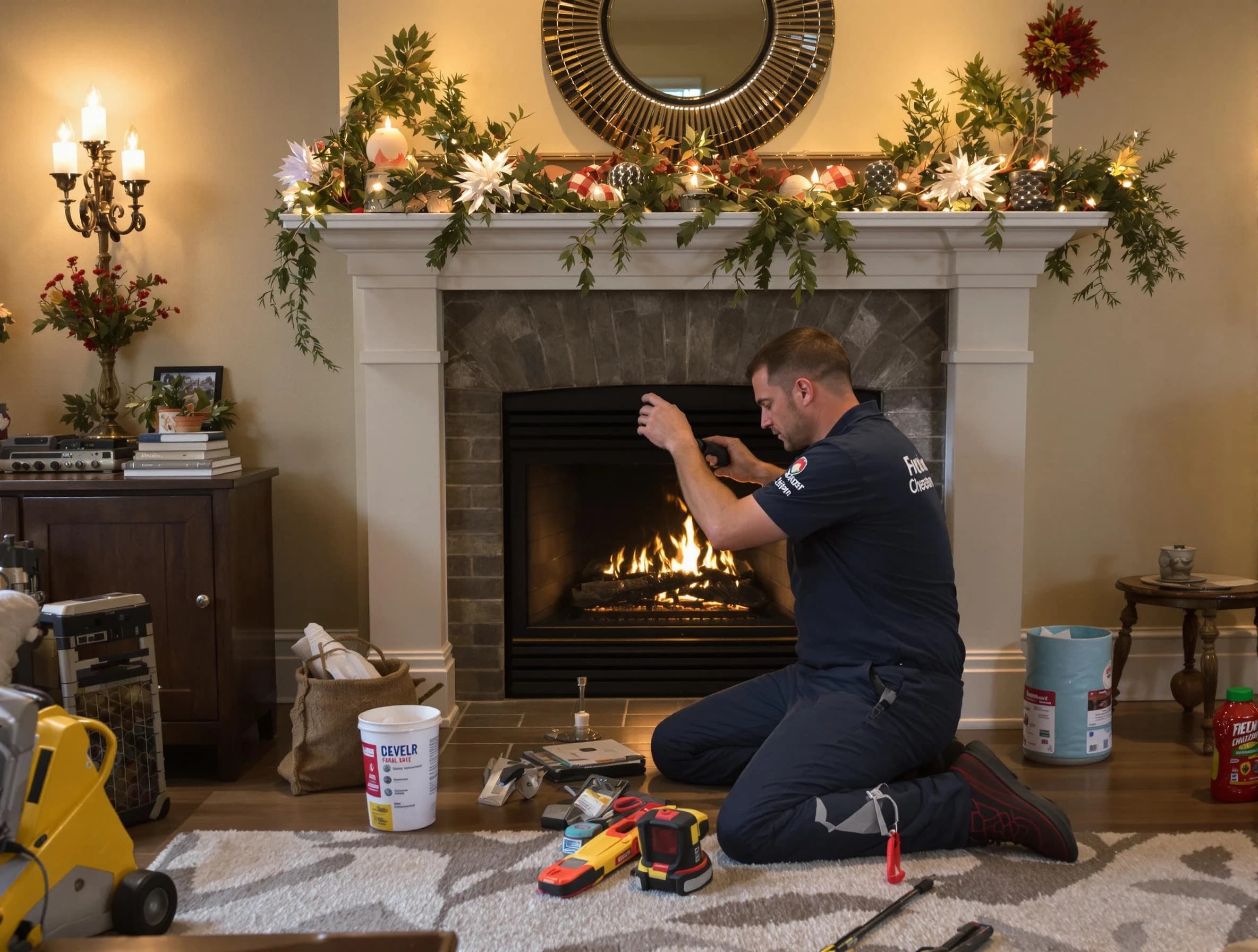 Del City Chimney Sweep offering fireplace maintenance services in Del City, OK