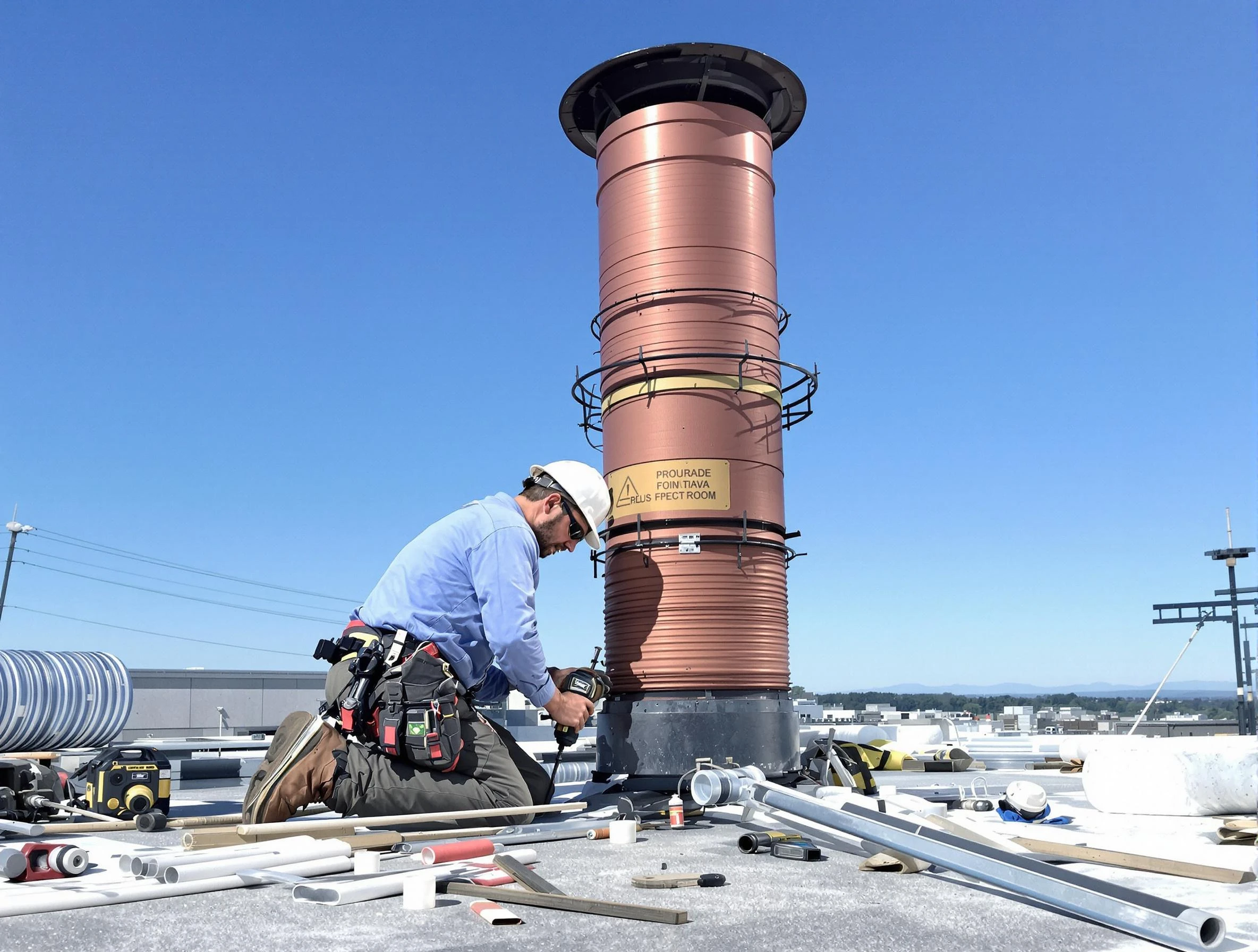 Installed chimney liner by Del City Chimney Sweep in Del City, OK